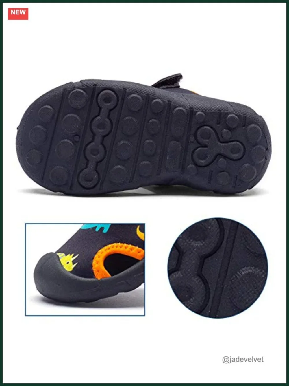 Quick-Dry Water Shoes with Hook-and-Loop Closure